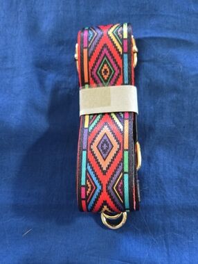 New Colorful Geometric Guitar/Bag Strap - Multicolor